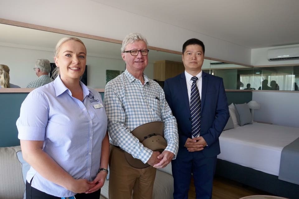 The Governor-General of Queensland Inspect the Daydream Island Hotel Reconstruction Project